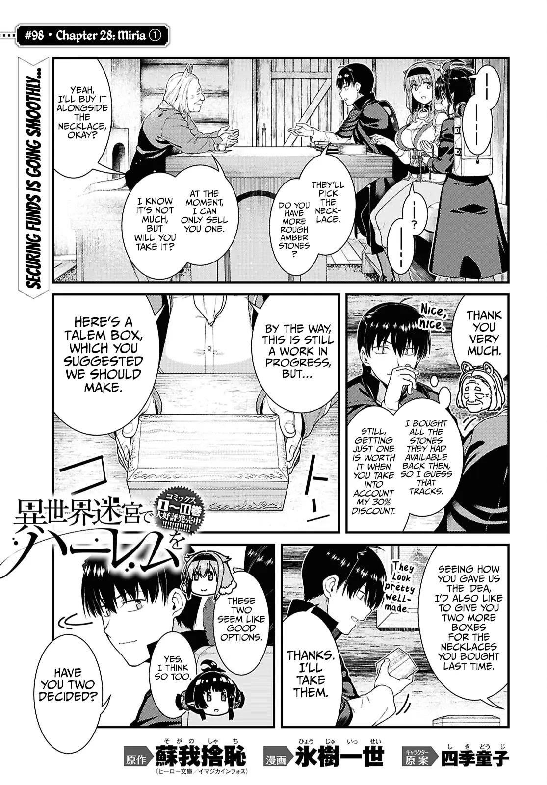 Isekai Meikyuu de Harem wo - Chapter 98 Page 2